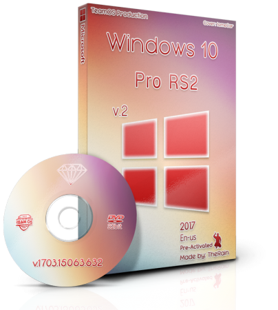 Windows 10 Pro RS2 v.1703.15063.632 En-us x86 Sept2017 V.2 Pre-Activated