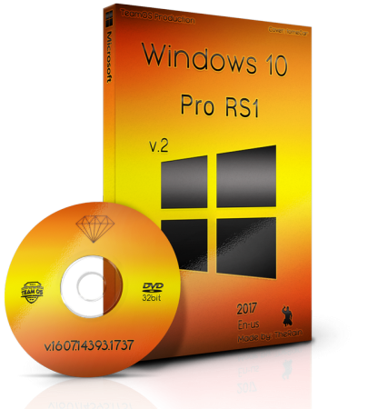 Windows 10 Pro RS1 v.1607.14393.1737 En-us x86 Sept2017 V.2 Pre-Activated