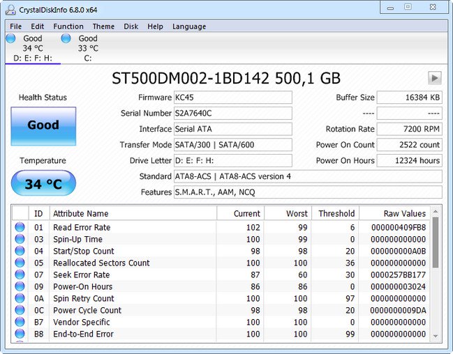 CrystalDiskInfo 7.1.0 Multilingual + Portable