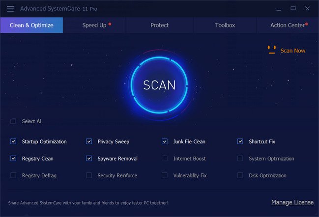 Advanced SystemCare Pro 11.0.3.169 + Crack