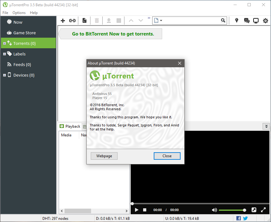 uTorrent PRO v3.5.0 build 44234 Beta Multilingual
