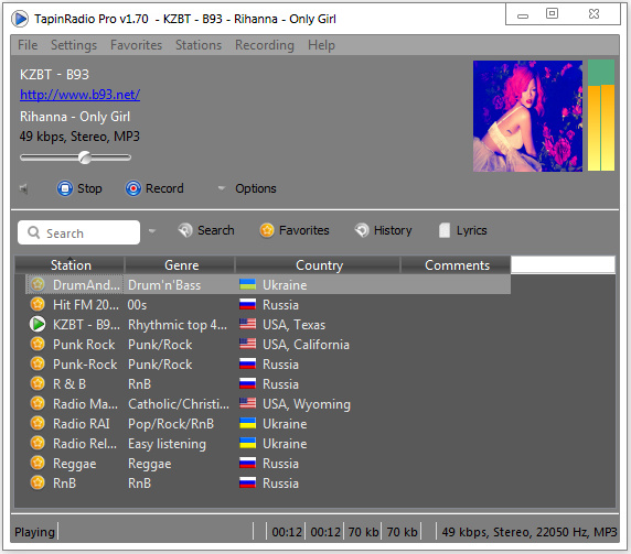 TapinRadio Pro 1.70.6 (x86/x64) Multilingual + Portable  (MFT)