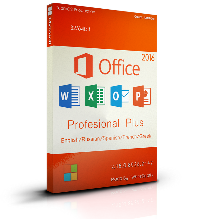 Microsoft Office Pro Plus+ Single Products Multilang 16.0.8528.2147 (x86-x64) 2016