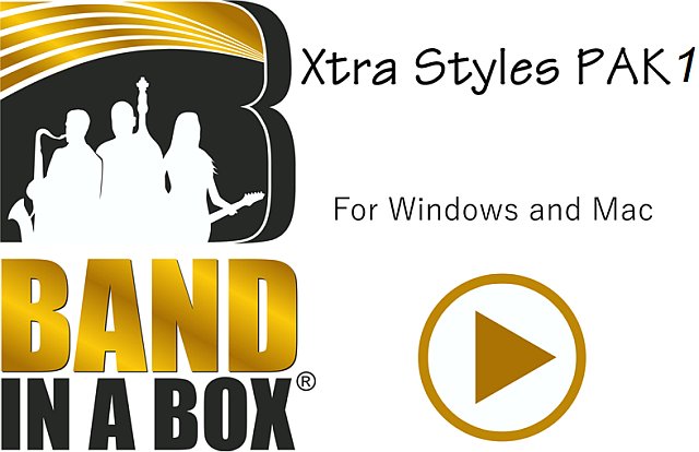 Xtra Styles PAK for Band in a Box and RealBand 2016 (Win/Mac)