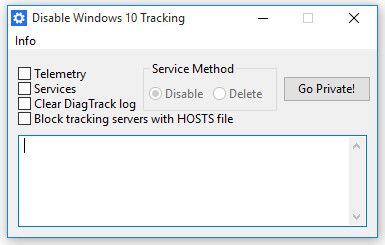 Windows Tracking Disable Tool 2.3 Portable Windows Tracking Disable Tool 2.3 Portable