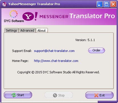  Yahoo! Messenger Translator Pro 5.2.1 