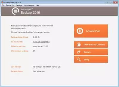 Ashampoo Backup 2016 10.01 DC 21.09.2024 Multilingual Ashampoo Backup 2016 10.01 DC 21.09.2024 Multilingual