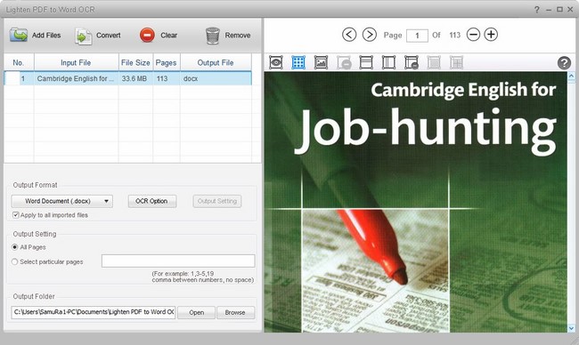 Lighten Software PDF to Word OCR 4.0.0  (MFT)