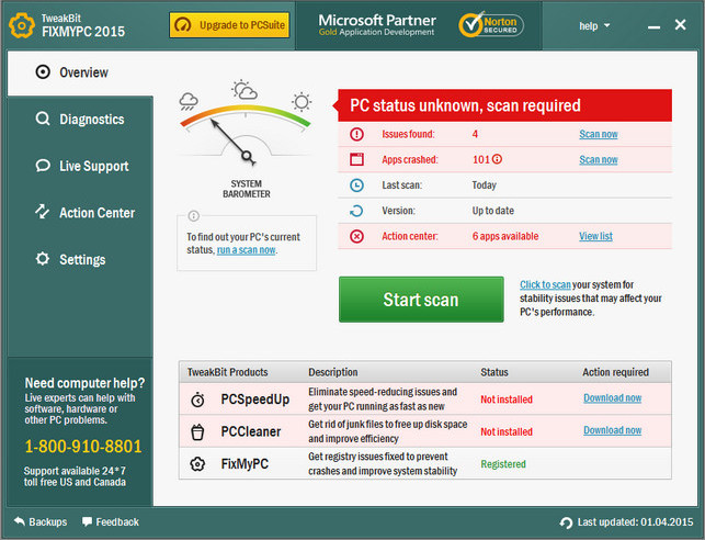 TweakBit FixMyPC 1.8.1.3 Multilingual