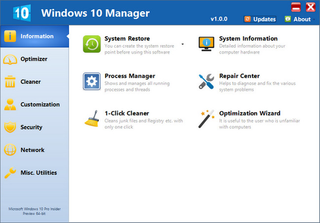 Yamicsoft Windows 10 Manager 1.1.2 Multilingual