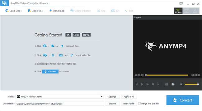AnyMP4 Video Converter Ultimate 7.1.6 Multilingual Portable