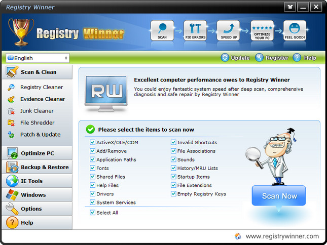 Registry Winner 7.1.3.10 Multilingual + Portable