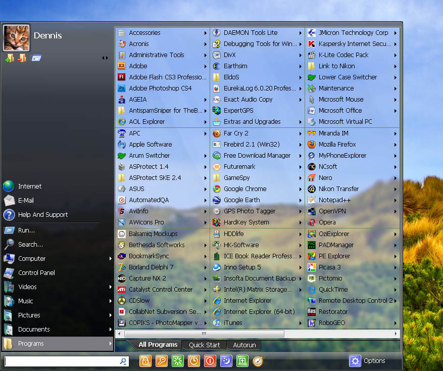 Start Menu X PRO 5.40 + Crack Start Menu X PRO 5.40 + Crack